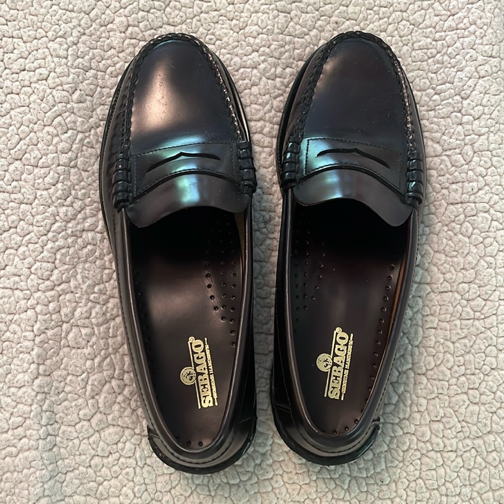 Sebago Brown Burgundy penny loafers